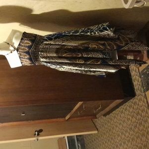 NWOT  1 2 3 Asymmetrical Halter Dress